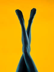 Obraz premium female legs in nice pantyhose