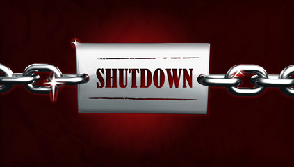 US government shutdown budget deadlock crisis locker chain