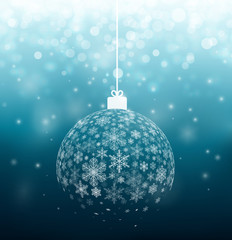 Ball from snowflakes