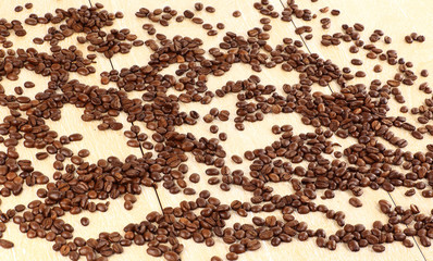 Natural grain of coffee.