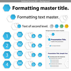 Bulleted list icon 001  + Background #Vector
