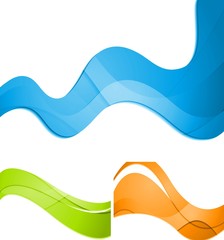 Colorful waves vector abstract design