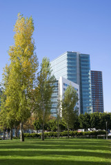 Modern office building in Lisbon office park