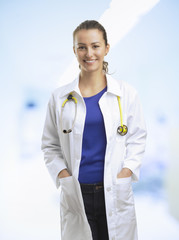 Female doctor smiling