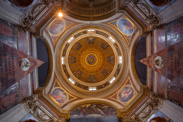 Fototapeta premium view of chapel at Santa Maria del Popolo church. Rome. Italy.