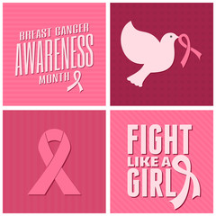 Breast Cancer Awareness Cards Collection