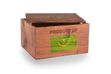 Wooden crate isolated on a white background