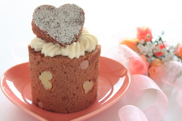 ハートのケーキ