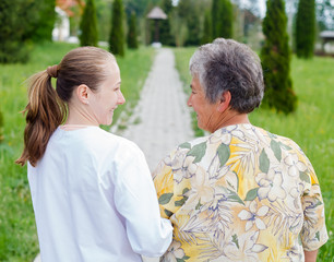 Obraz premium Elderly care