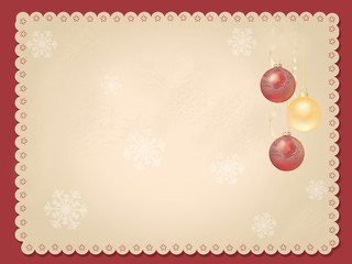 Fototapeta na wymiar Christmas card. new Year. balls