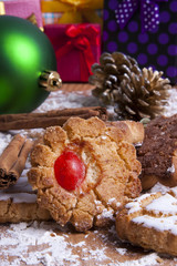 fondo de postres de navidad