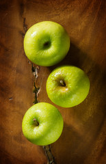 Still life green apple