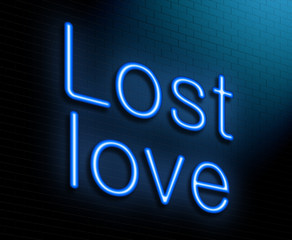 Lost love concept.