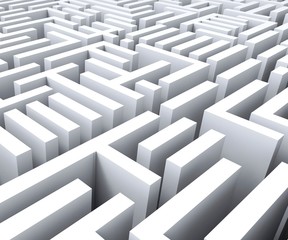 Maze Shows Challenge Or Complexity