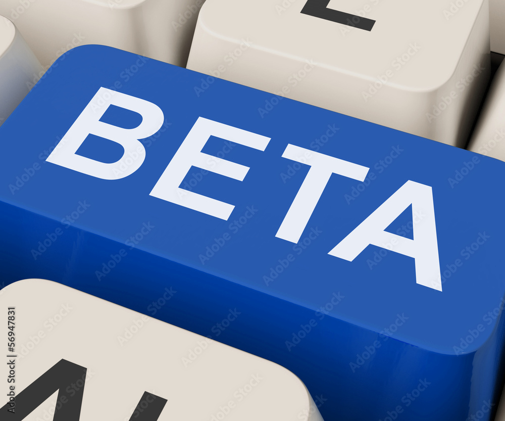 Poster beta key shows development or demo version