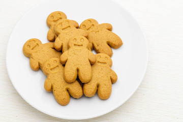 Gingerbread on plate