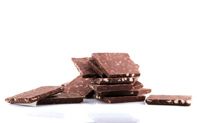 Chocolate Dessert Pieces Sweet Food