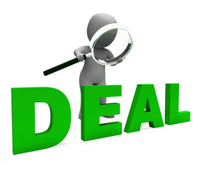 Deal Character Shows Deals Trade Contract Or Dealing.
