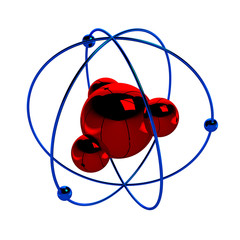 Digital illustration of atom