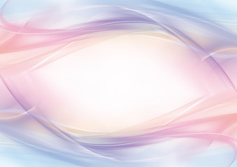 Abstract pastel eye-shaped background - frame