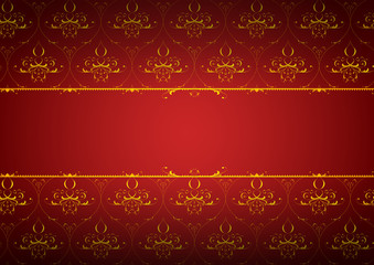 vector pattern on a red background