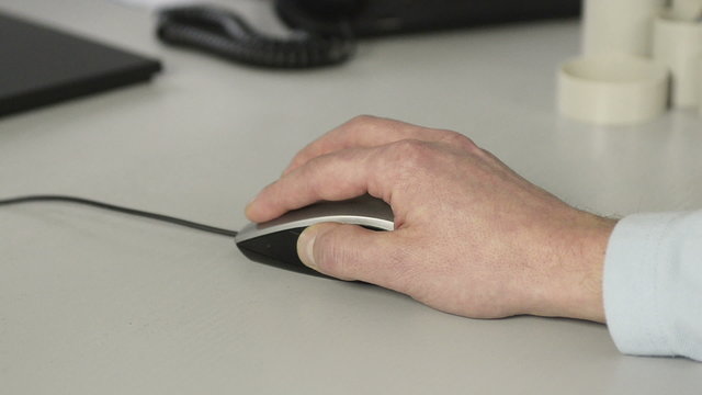 Hand bedient Computermaus