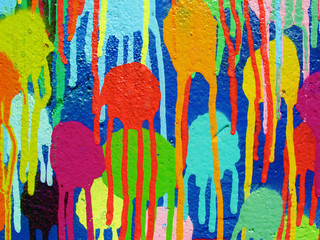 Dettaglio vernice graffiti