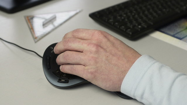 Hand bedient Tastatur, Joystickmaus