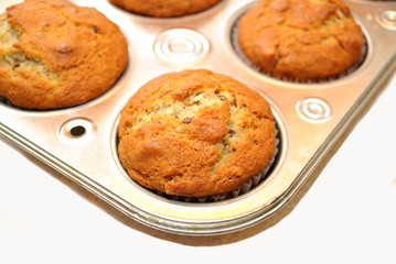 Close Up of Cooling Hot Muffins
