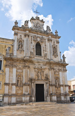 Fototapeta na wymiar Kościół św Marii. Mesagne. Apulia. Włochy.