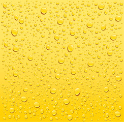 yellow water droplets background