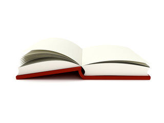 3D Illustration of an Open Book