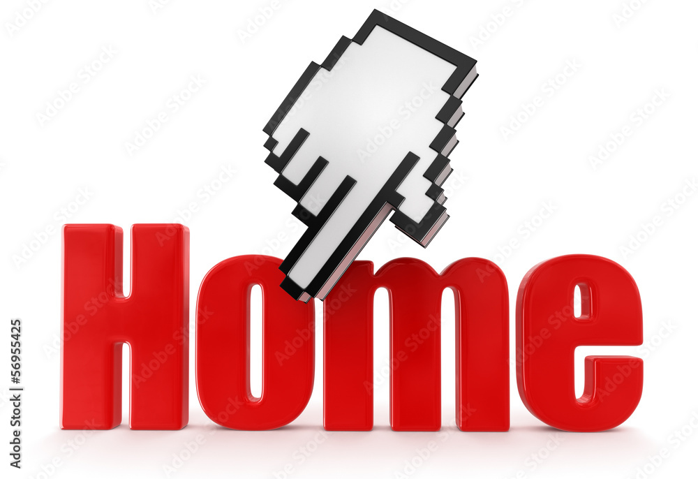 Poster cursor and home (clipping path included)