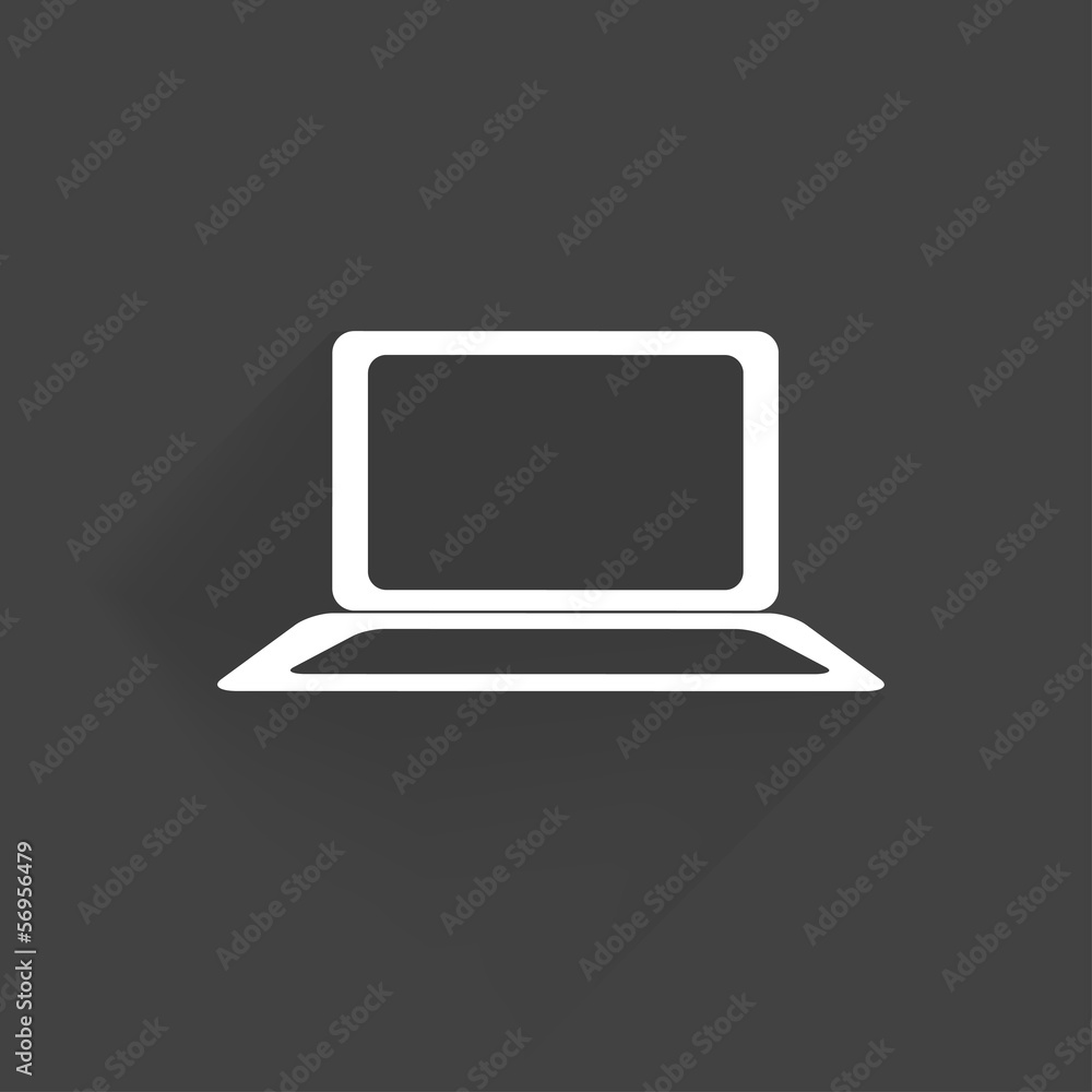Poster notebook web icon,flat design