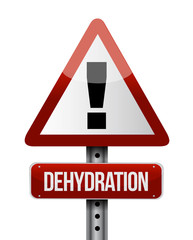 dehydration road sign illustration design