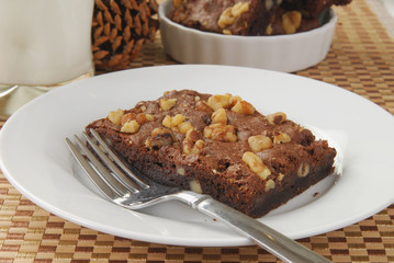 Brownie with nuts
