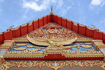 Gable roof, an old engraving