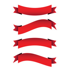 Red ribbon set