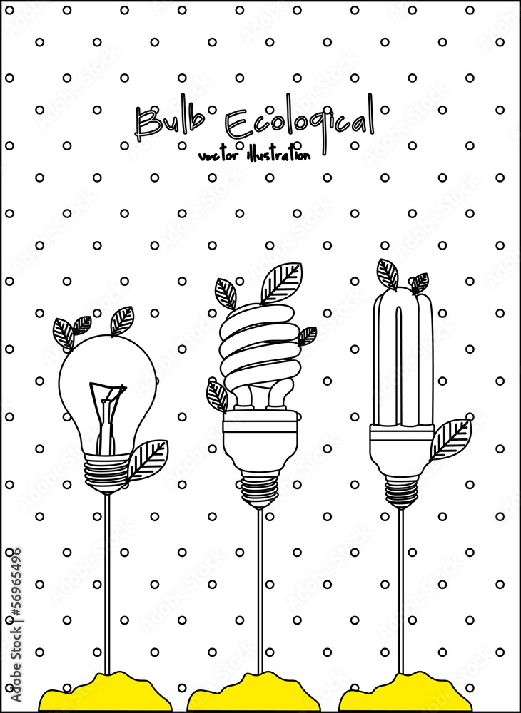 Poster ecological plant bulb