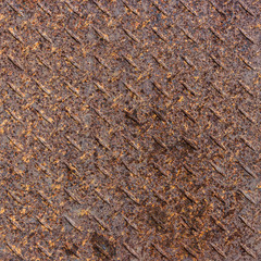 Rusty grunge diamond metal