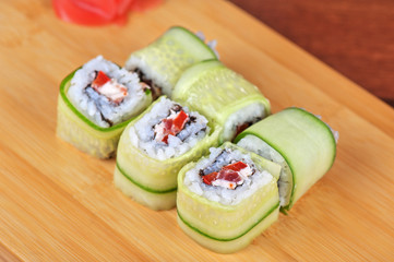 cucumber sushi rolls