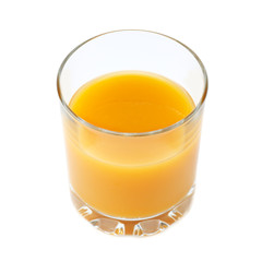 orange juice isolated on white background