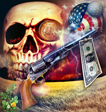 Nightmare with revolver