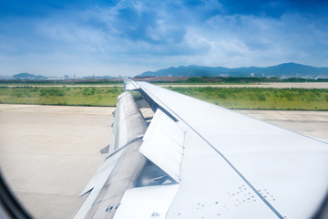 the wing is moving up