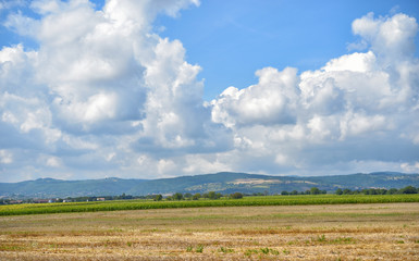 Fototapeta na wymiar landscape of Auvergne region in Massif Central