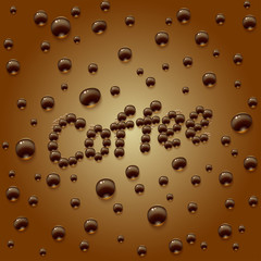 coffee drops background