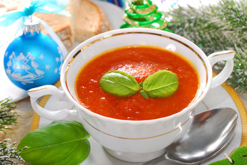 cream of red pepper and tomato soup for christmas