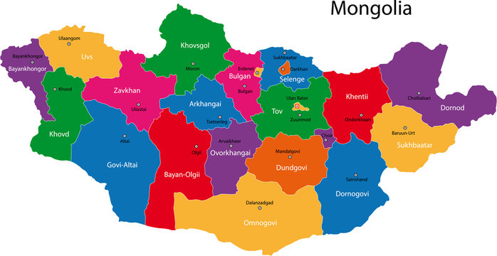 mongolian map