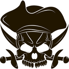 Pirate Skull and Swords