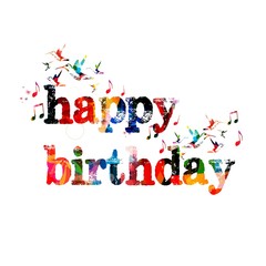 Colorful background with hummingbirds. Vector